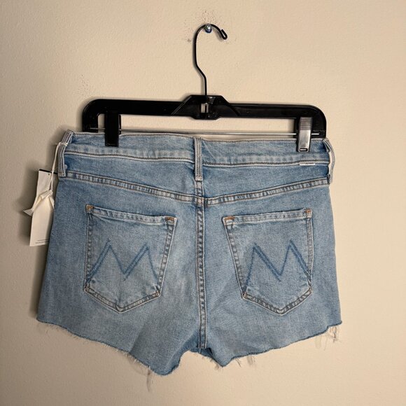 MOTHER Women's Blue The Scapper Cut Off Fray Denim‎ Shorts - Size 27 - Picture 3 of 9